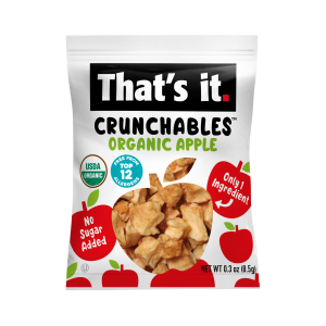 That's It. Crunchables Organic Apple .3oz Pouch -Box of 8