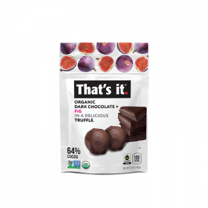 That's it. Organic Dark Chocolate + Organic Fig Truffles 5oz