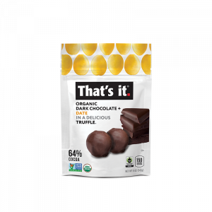 That's it. Organic Dark Chocolate + Organic Date Truffles 5oz