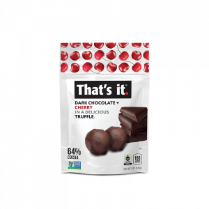 That's it. Organic Dark Chocolate + Cherry Truffles 5oz