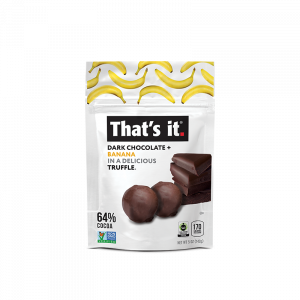That's it. Organic Dark Chocolate + Banana Truffles 5oz