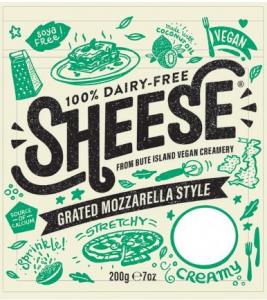 SHEESE GRATED MOZZARELLA STYLE