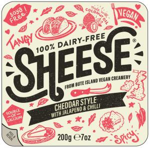 SHEESE CHEDDAR STYLE WITH JALAPENO & CHILLI