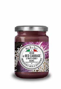 CREAM OF RED CABBAGE AND WHITE KIDNEY BEANS