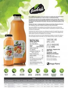 Tangerine and apple juice 1L (Baobah)