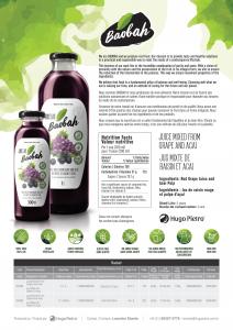 Red grape and açai juice 300ml (Baobah)