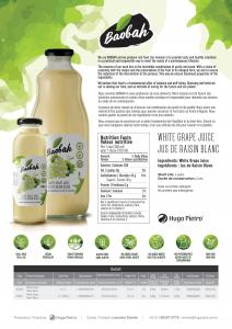 White grape juice 300ml (Baobah)