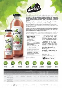 White grape and raspberry juice 300ml (Baobah)