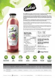 Black tea with red grape and strawberry 750ml (Baobah)