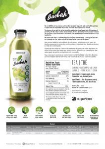 Camomile tea with green apple and lemon 750ml (Baobah)
