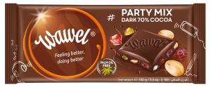 PARTY MIX DARK 70%– dark chocolate with jellies, peanuts and raisins