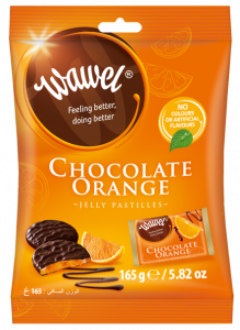 CHOCOLATE ORANGE-  Chocolate pastilles with orange jelly filling (individually wrapped)