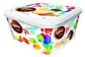 SWEET PARTY - Mix of chocolate  coated candies mix: choco & peanut, milk & peanut,  coco & peanut, truffle