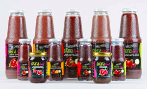 Organic Vitality juice with apple , red beet and pomegranate  juice with seed and peel pomegranate extract ( Omega 3/5/6/9)