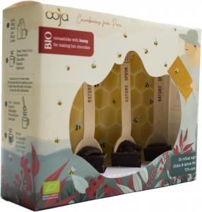 OOjA chocolate stick giftbox beestick 70% cacao 4x 30 gr