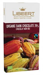 70% Dark organic chocolate bar