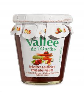 RHUBARB STRAWBERRY JAM 'VALLEE DE L'OURTHE' 370G