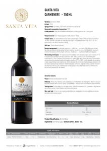 Red Wine Carmenere - Santa Vita