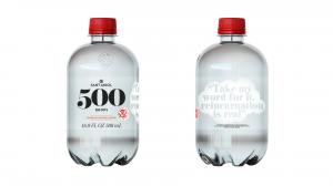 100% RECYCLED PET 500 DROPS rPET 0,5L SPARKLING NATURAL MINERAL WATER