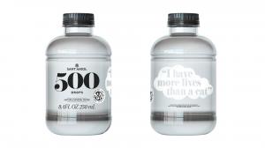 100% RECYCLED PET 500 DROPS rPET 0,25L NATURAL MINERAL WATER