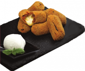 Breaded eggplants balls (