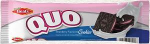 Tasty Treats QUO Cream Cookies Strawberry 80g