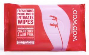 Woowoo Soothing Cranberry Intimate Wipes 20 per pack