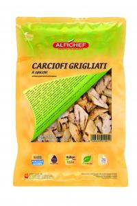 Grilled and marinated quartered artichokes in 1000g pouch