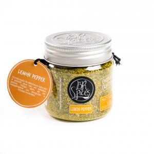 Lemon Pepper Spice Blend, 100% Natural, MSG Free, Gluten Free, Non-GMO, Vegan, HACCP Certified, Allergen Free