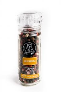 Mixed Rainbow Peppercorn Spice Grinder, 100% Natural, MSG Free, Gluten Free, Non-GMO, Vegan, HACCP Certified, Allergen Free