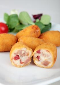 Breaded Béchamel croquettes