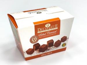 COCOA DUSTED TRUFFLES 200 gr boxes salted caramel