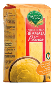 Organic yellow corn flour BRAMATA 1kg