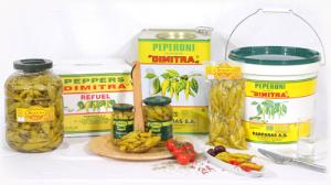 Peppers in saltwater