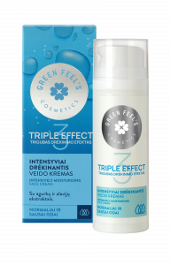 Intensively moisturizing facial cream with cucumber and aloe extracts for normal or dry skin