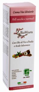 BioMiura Moisturizing Face Cream for Dry and Normal Skin with Prickly Pears