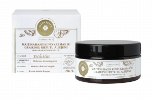 Body cream with natural walnut oil