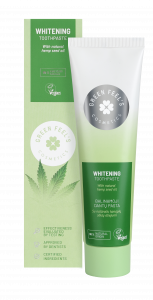 Whitening toothpaste with natural hemp seed oil