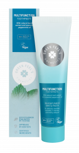 Multifunctional toothpaste with natural basil extract and essential peppermint oil