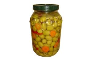 Green Olives, Pitted, 1 Gallon PET Jar