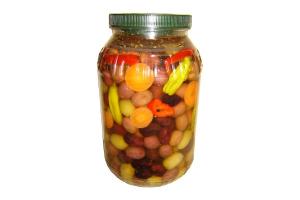 Mixed Olives, Whole, 1 Gallon PET Jar