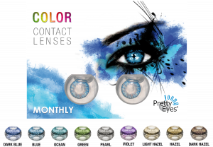 MONTHLY Color contact lenses