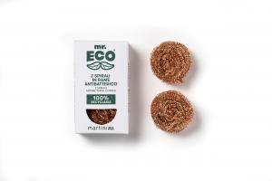 Antibacterial copper wool pads   - 2 pc. (pack  FSC paper)