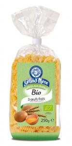 Organic pasta made with fresh eggs