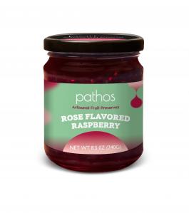 Pathos - Rose Flavored Raspberry Artisanal Fruit Preserve 240g