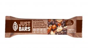 Just Bars - Peanuts, Almonds, Chocolate & Sultanas Bar 40g