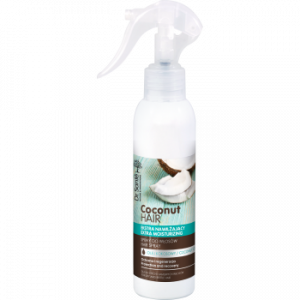 Hair spray with coconut oil