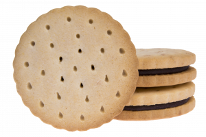 Large sandwich biscuits with vanilla cream