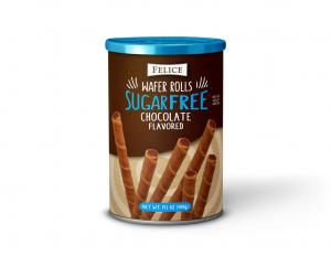 Felice Sugar Free Wafer Rolls Chocolate Flavored 400g