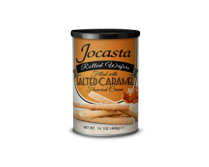Jocasta Wafer Rolls with Salted Caramel Cream 400g